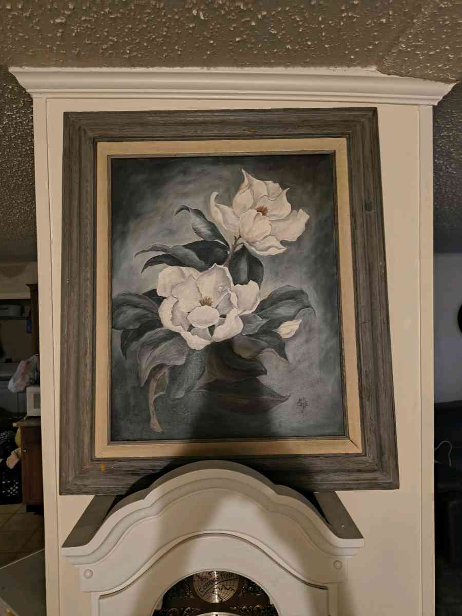magnolia oil painting