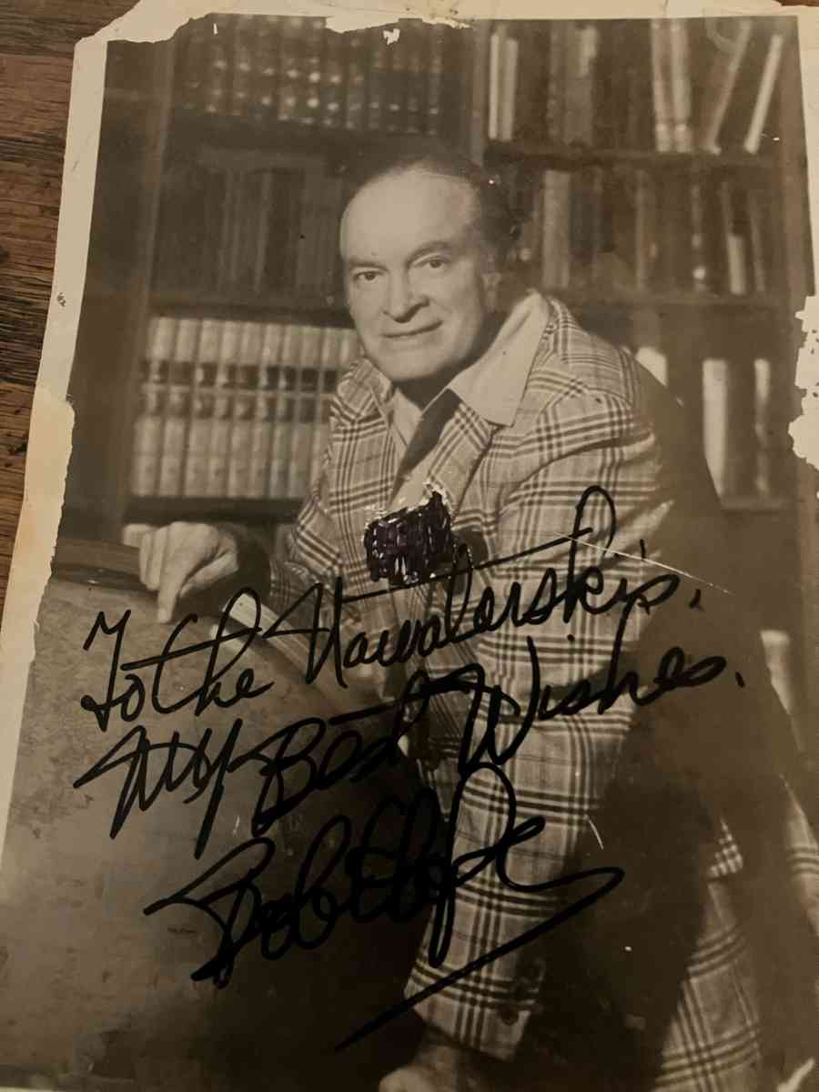 autograph Bob hope
