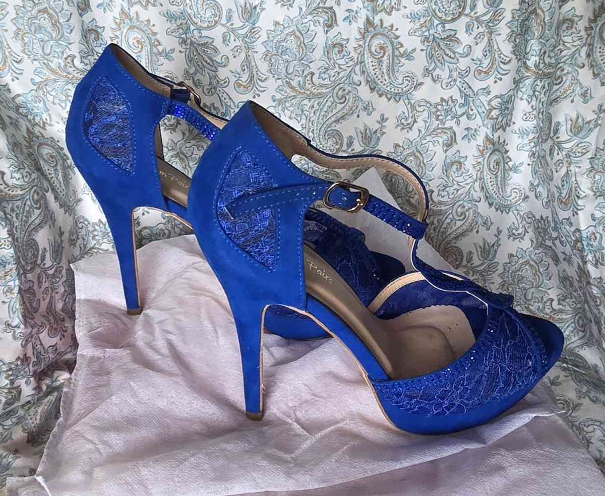 Navy Blue High Heels