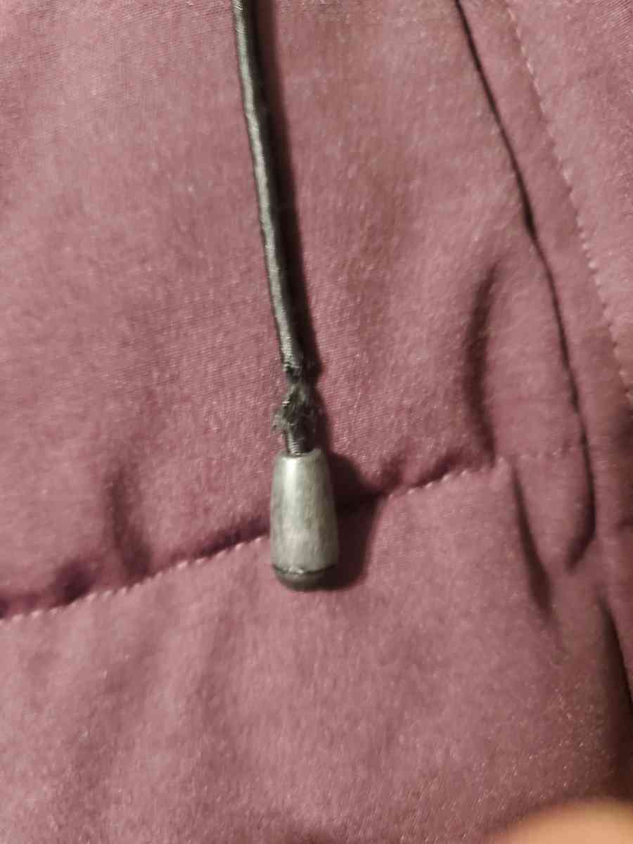 ZeroXposur Womens Puffer Jacket Burgundy Size Large