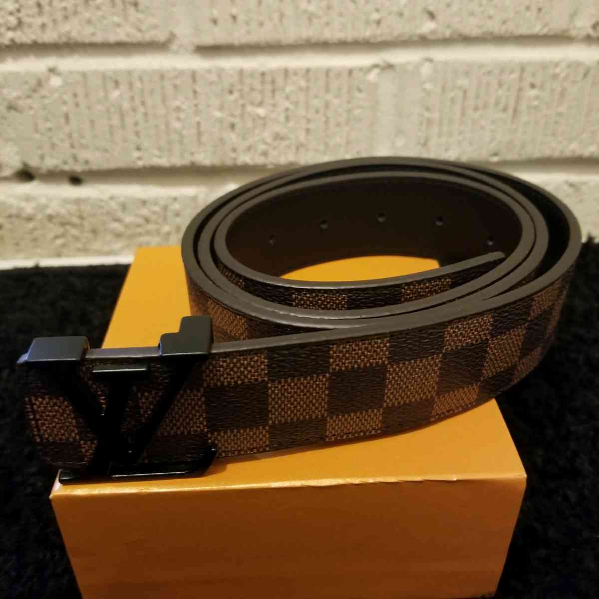 LV Designer Belt Brown