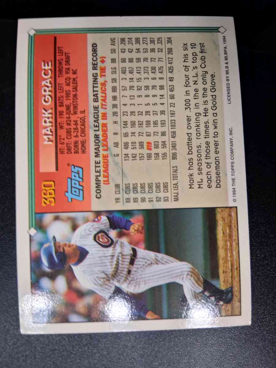 Mark Grace card 360