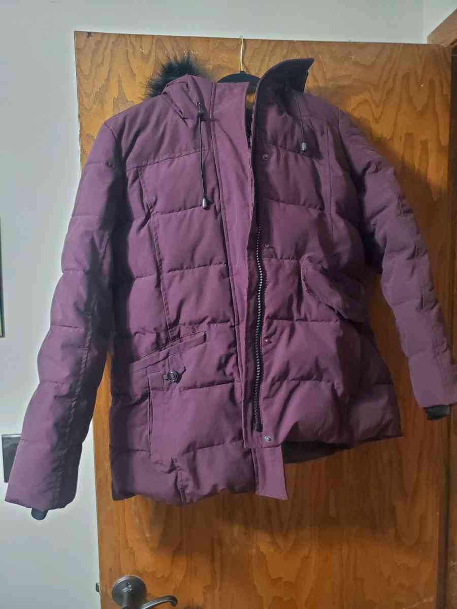 ZeroXposur Womens Puffer Jacket Burgundy Size Large