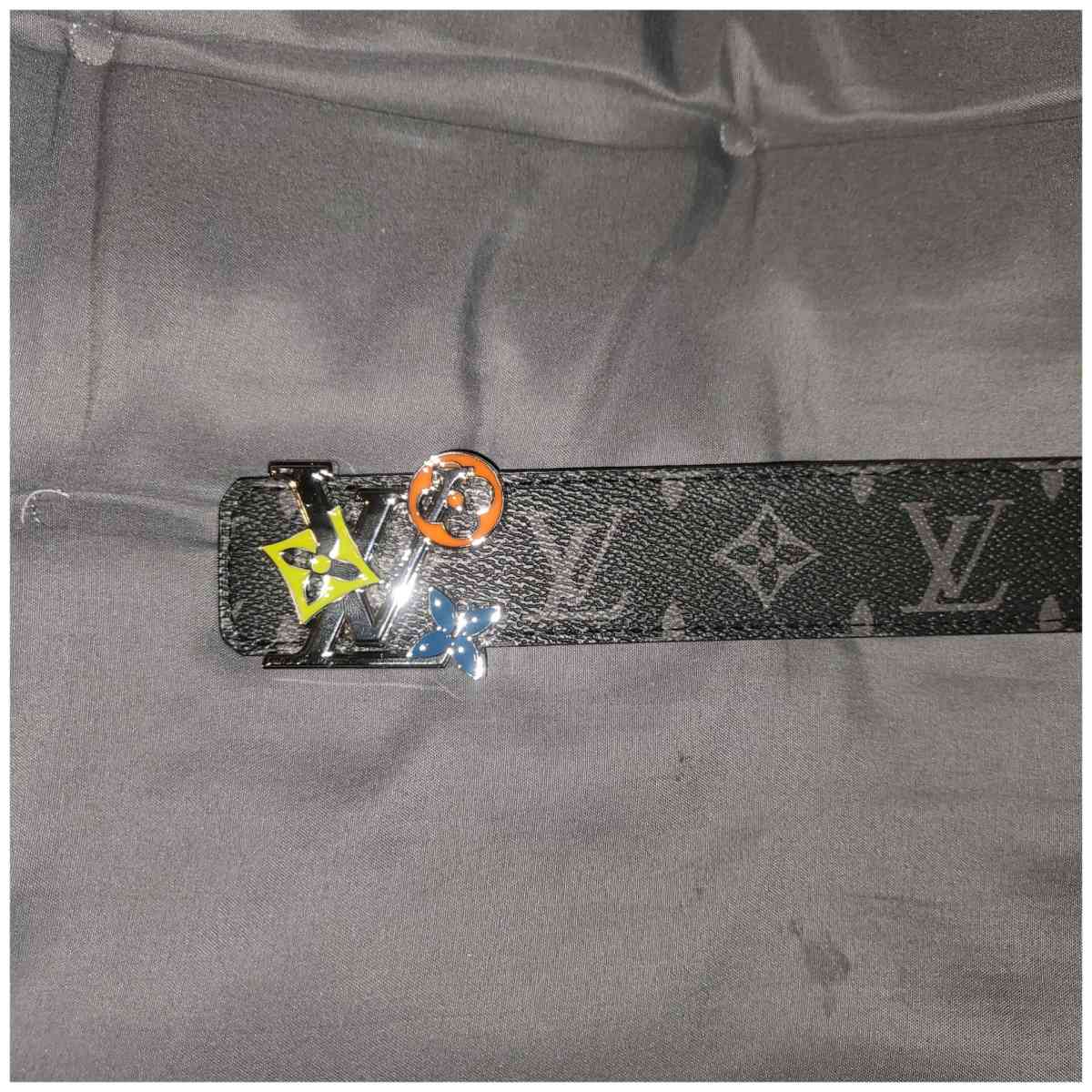 Louis Vuitton Black Leather Belt