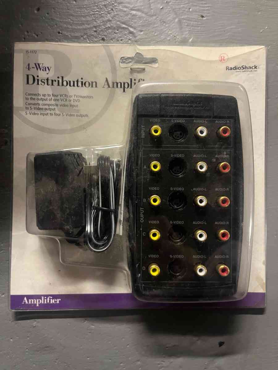 Radio Shack Video Distribution Amplifier AudioVideo InputOut