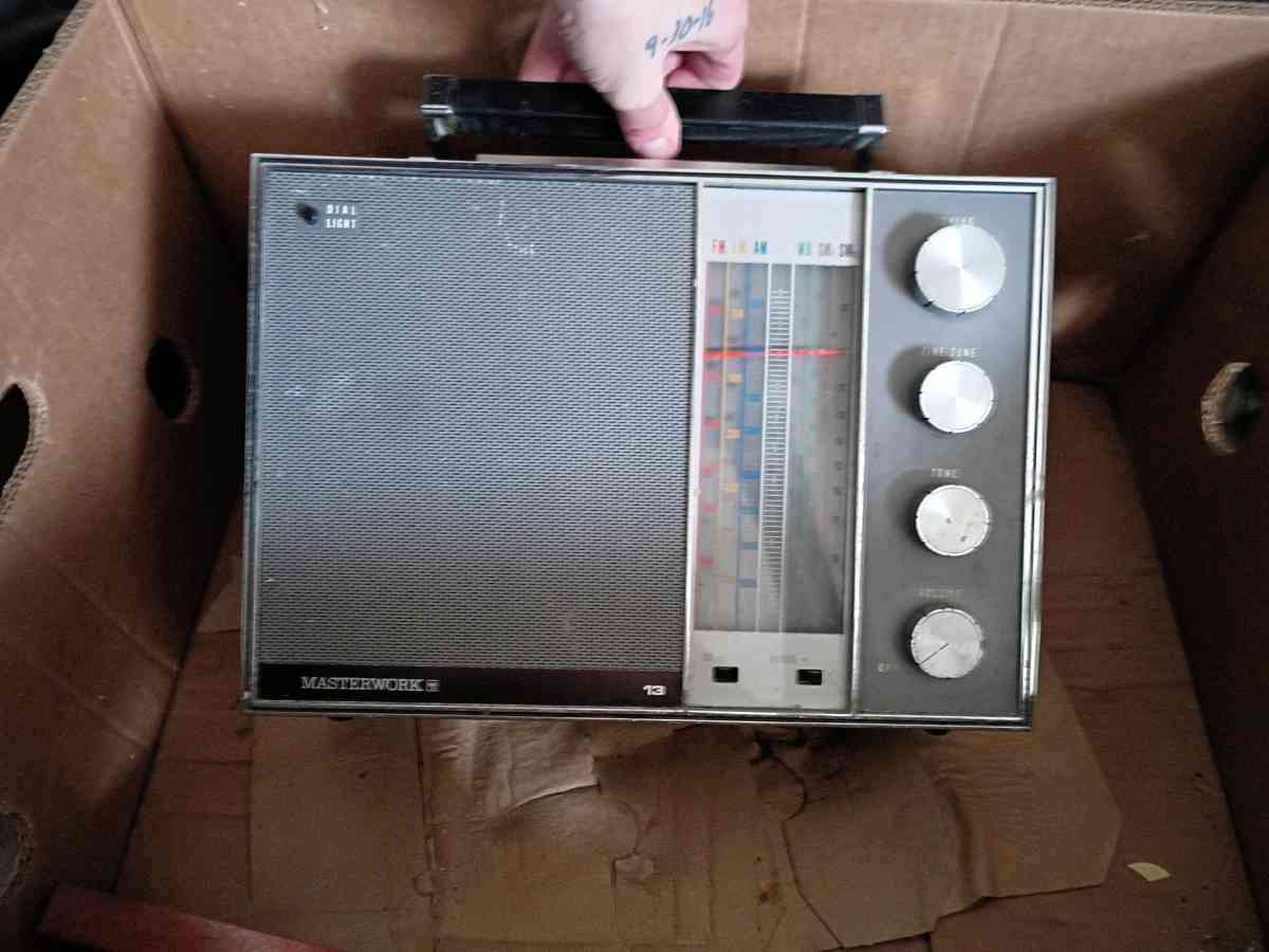 Big Antique Sketchbook and Antique Radio