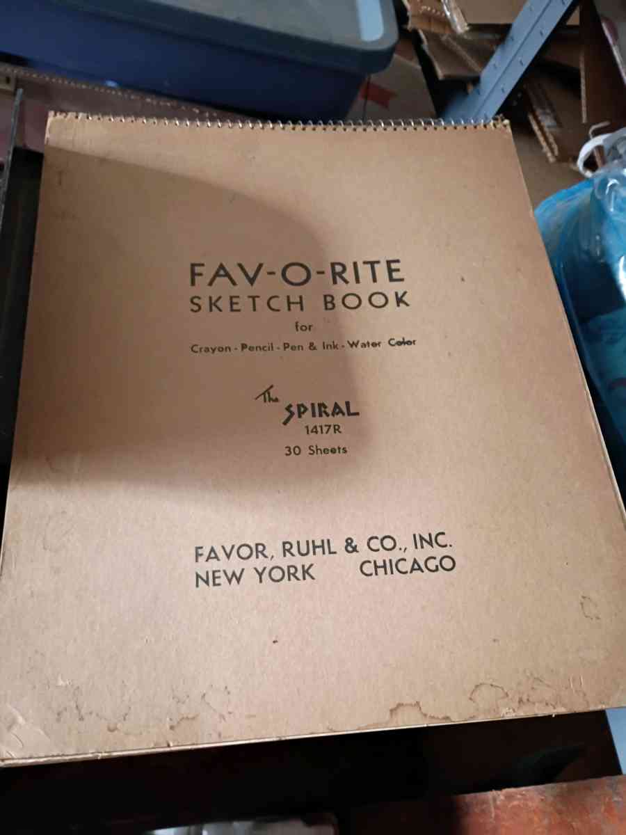 Big Antique Sketchbook and Antique Radio