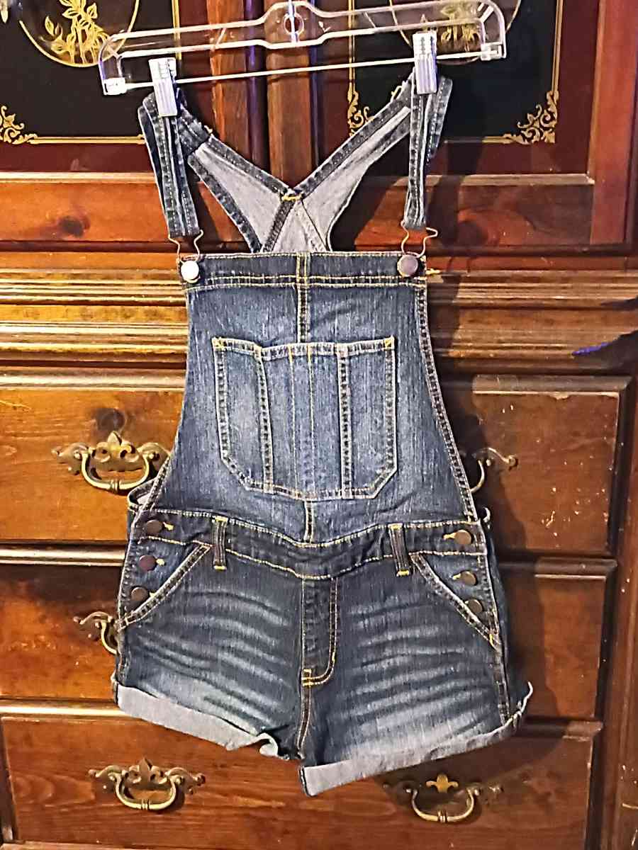 No Boundaries overall shorts