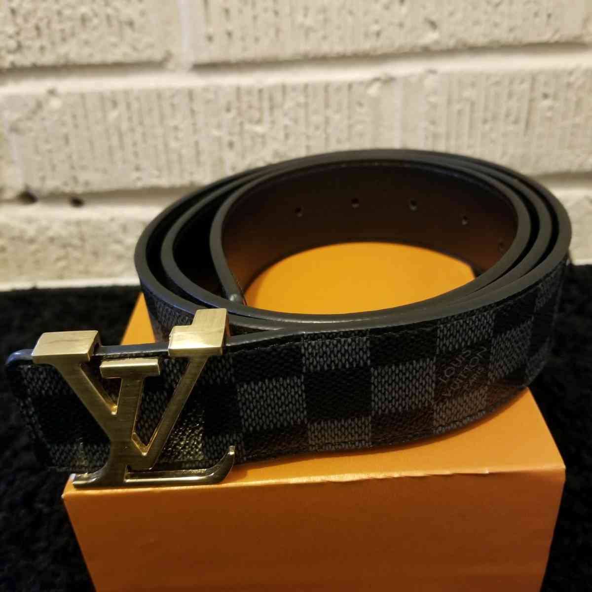 Designer LV Belt Black