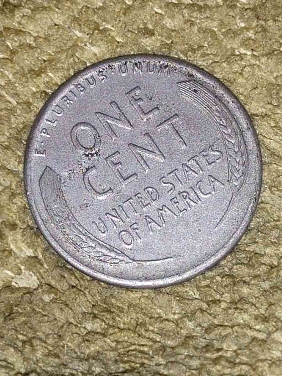 1943 STEEL PENNY NO MINT MARK
