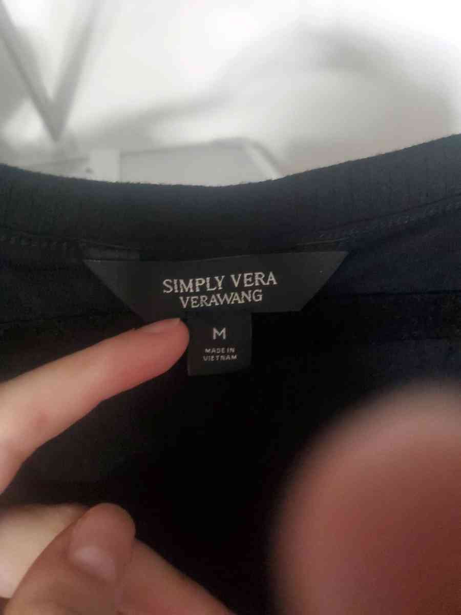 Bkack Vera Wang Dress Size Medium New Without Tags