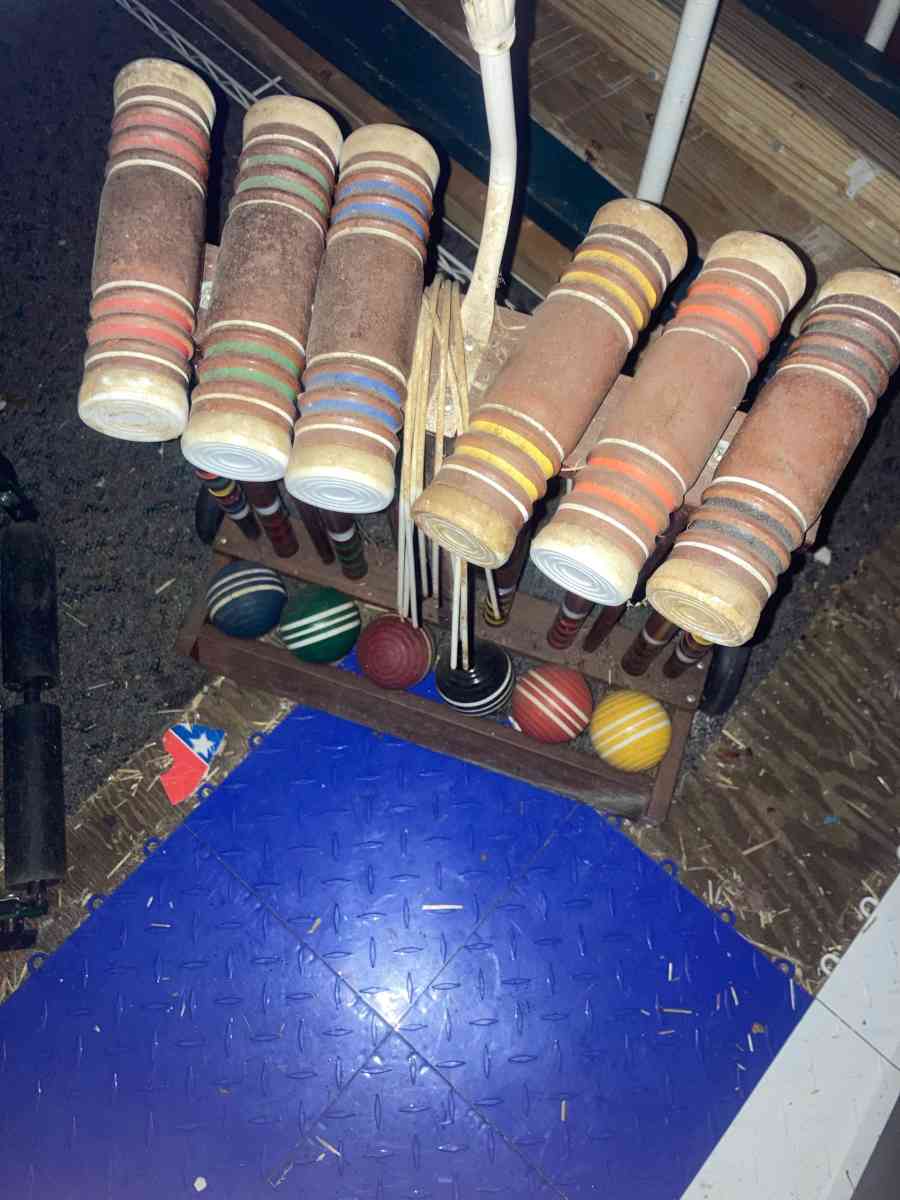Vintage Croquet Set