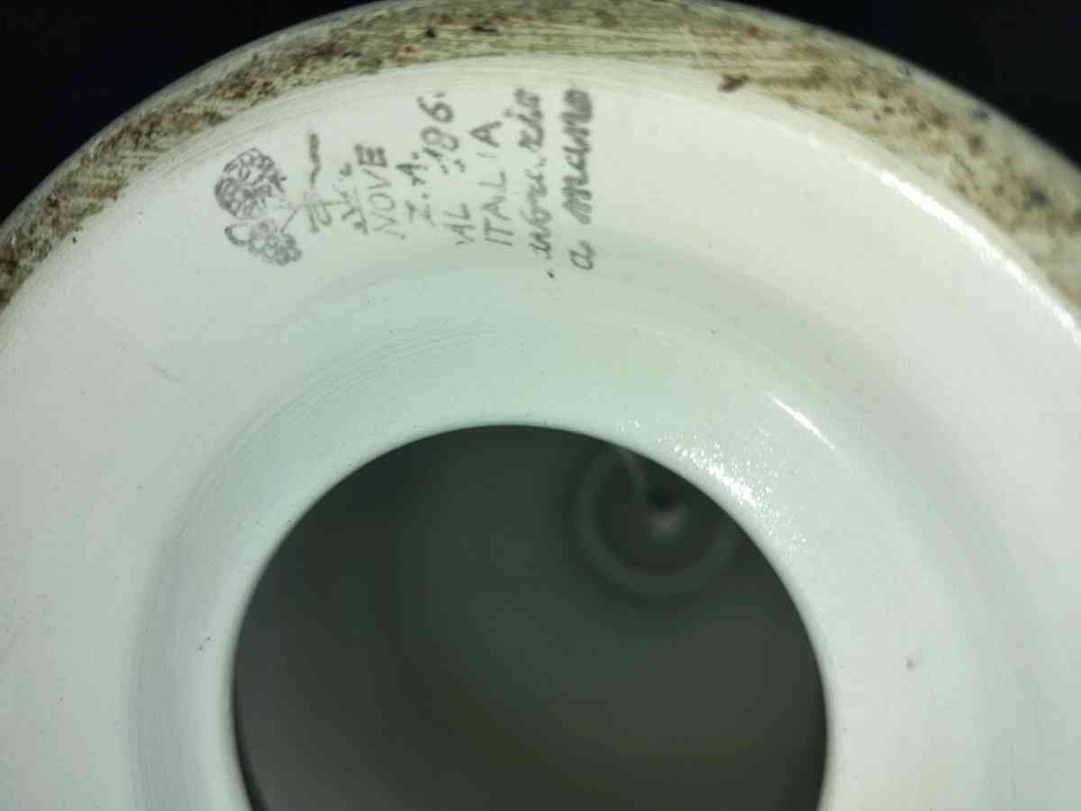 Italian hand painted table lamp