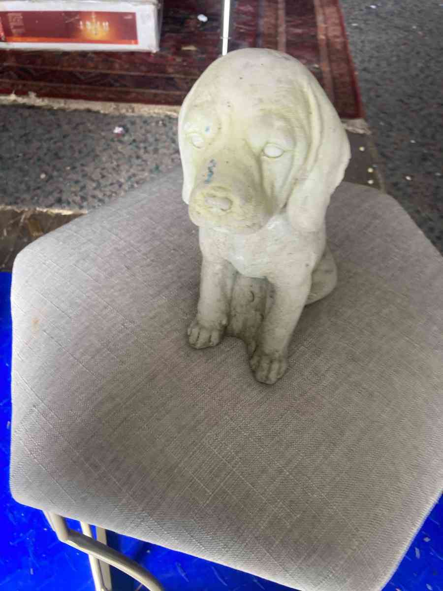 Concrete Dog Statue