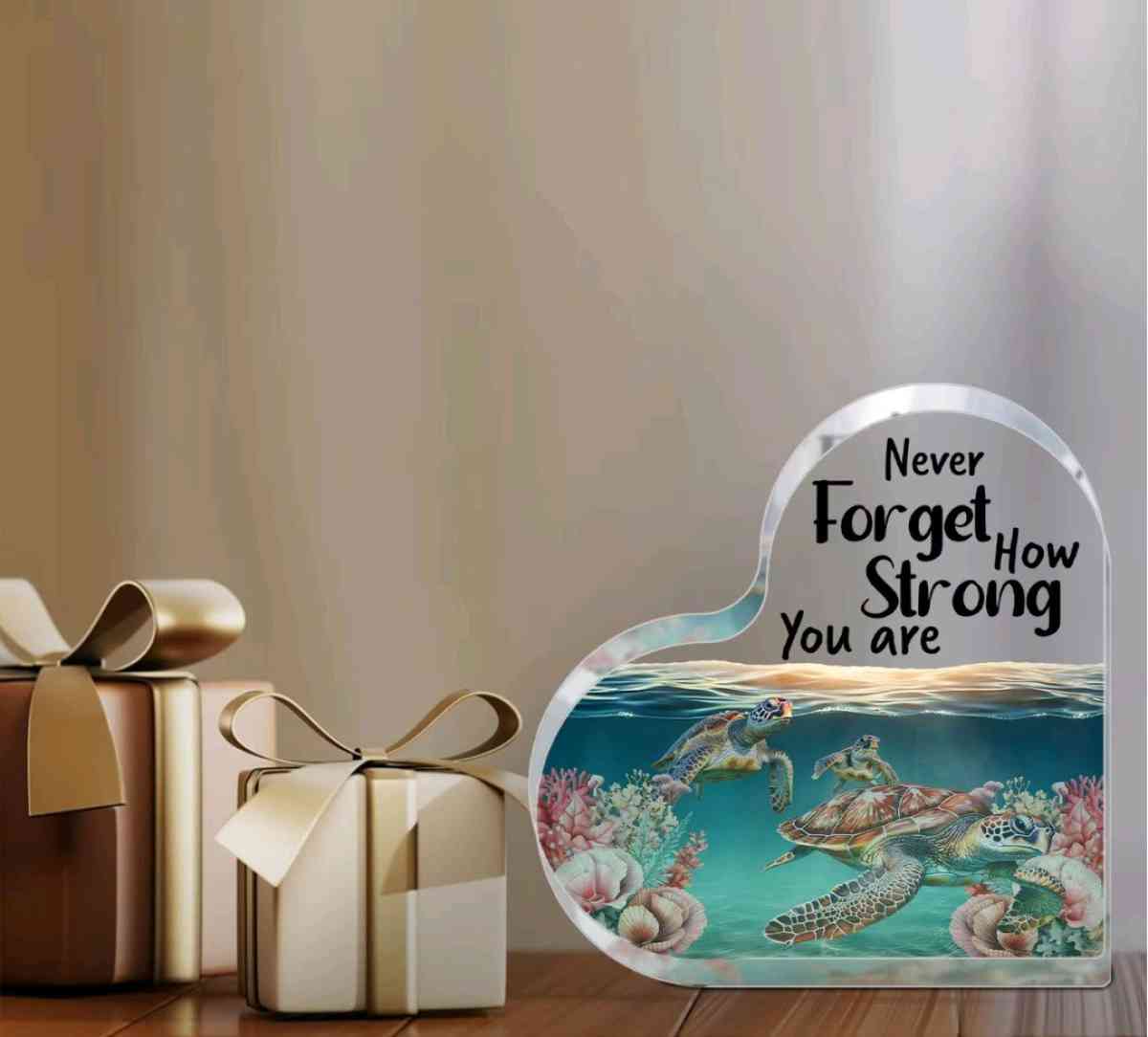 Heart with Turtle Scene and Quote