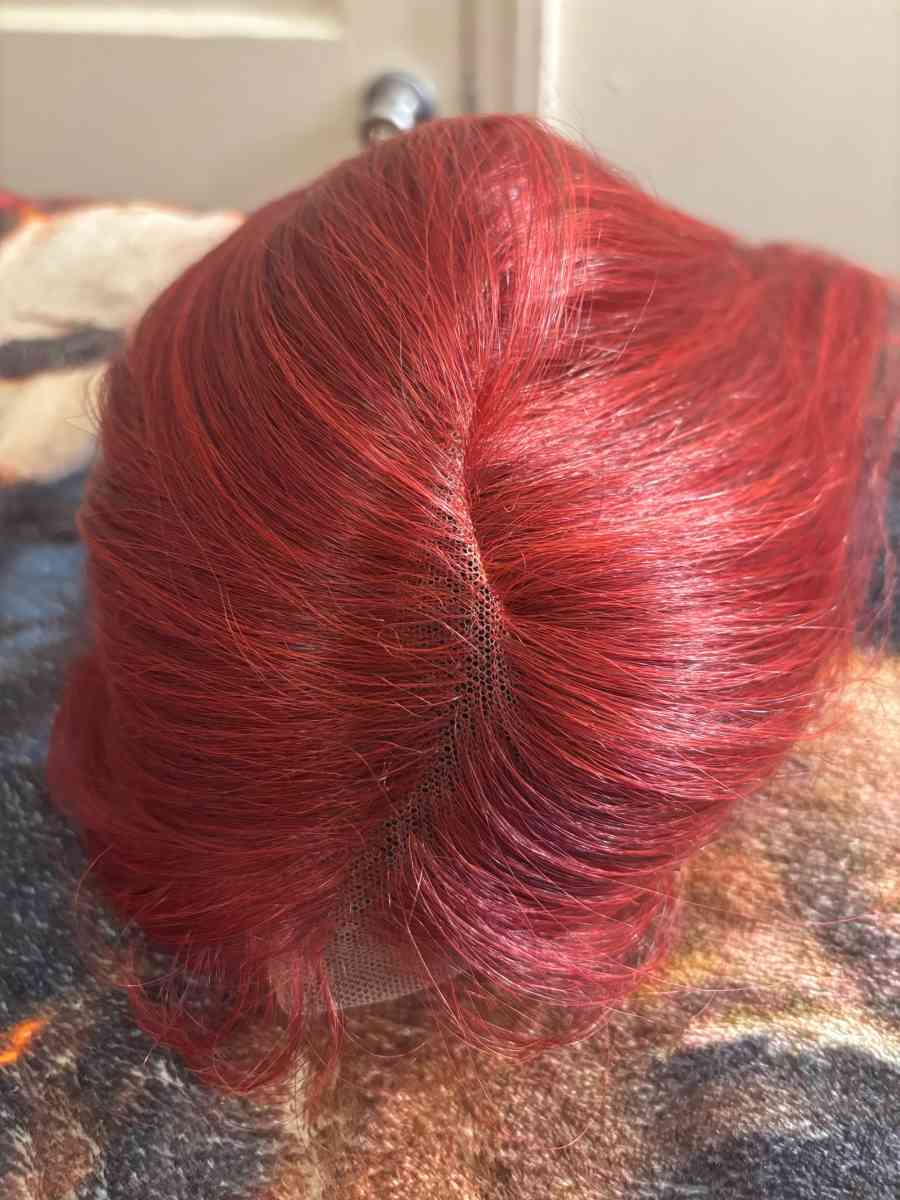 Red lace frontal wig
