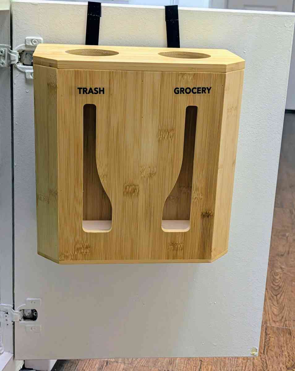 Garbage or Grocery Bag Roll Holder or Dispenser