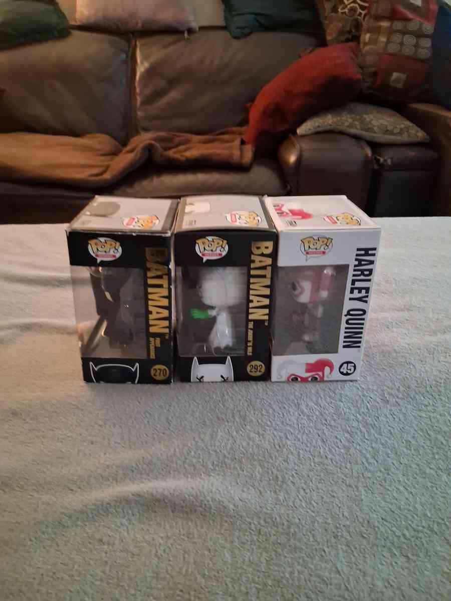 3 Batman Funko Pop Figures