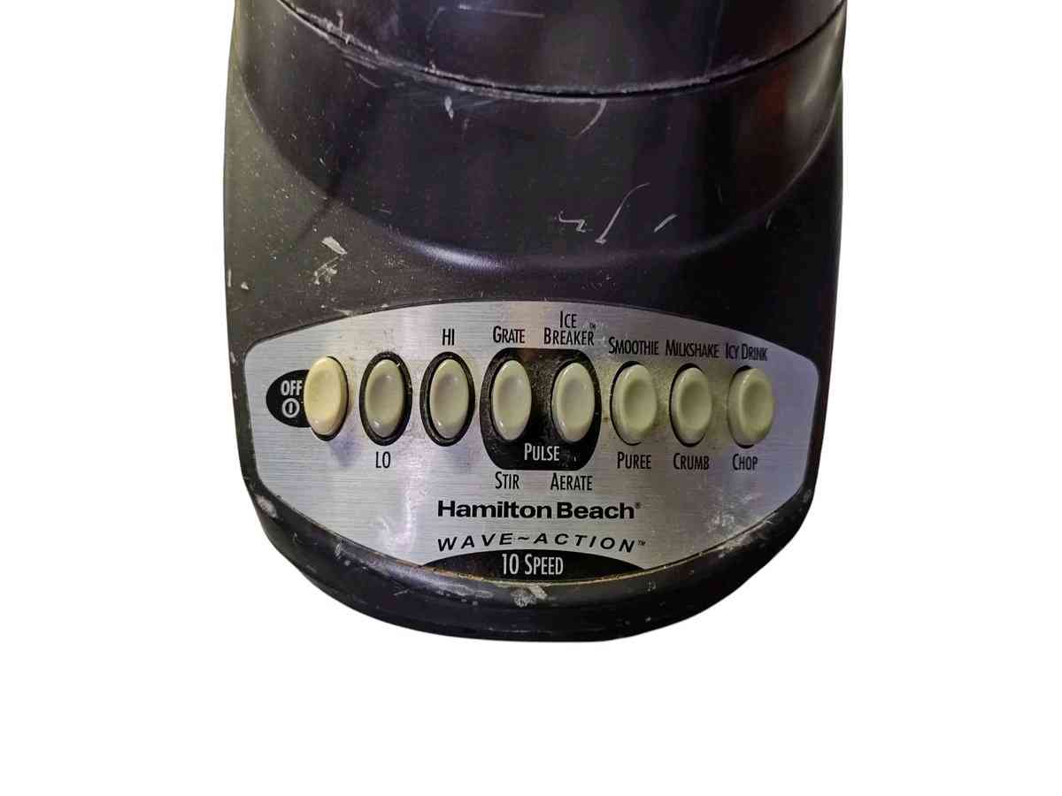 HAMILTON BEACH MODEL 52282 WAVE ACTION BLENDER 12 SPEED 6 CU