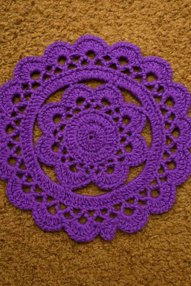crochet table doilies set of 4