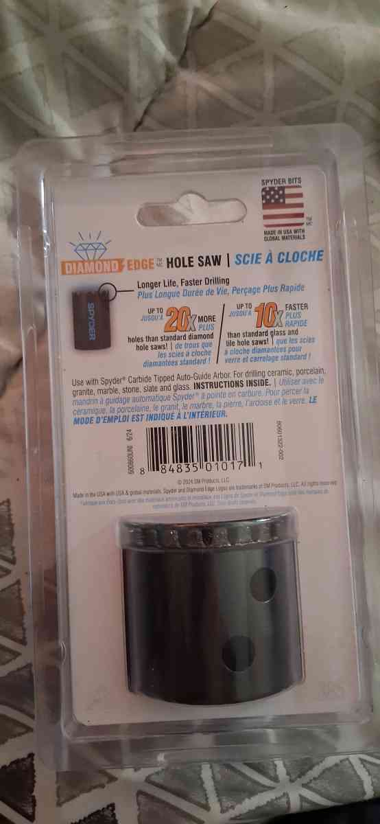 Diamond edge hole saw