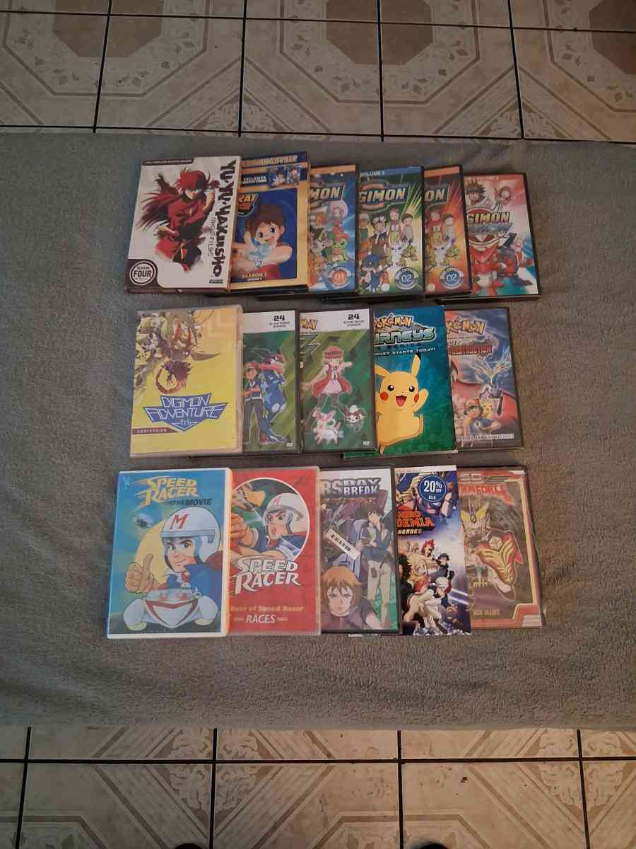 Lot Of 16 Anime English Dub DVDs