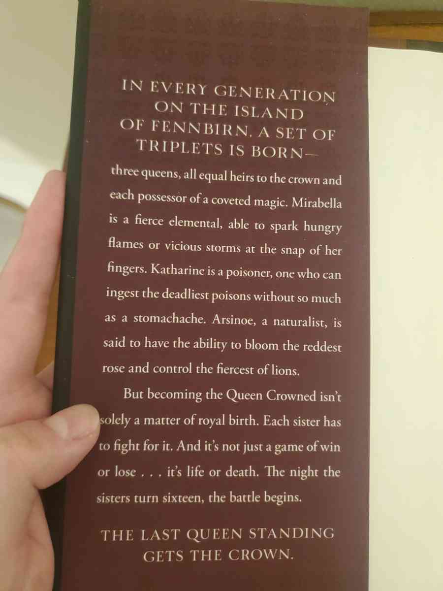 Three Dark Crowns by Kendare Blake Like New Hardcover