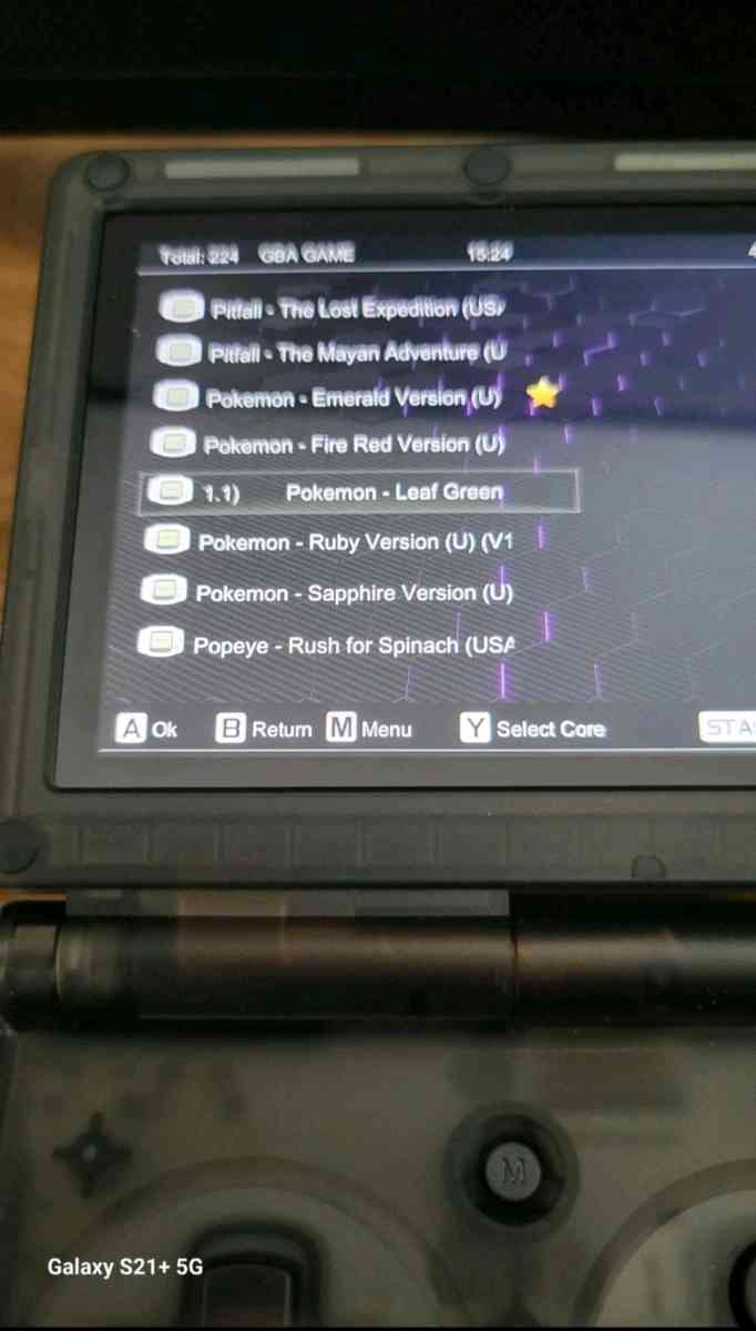 NEW Gameboy Advanced SP anbernic Clear Black