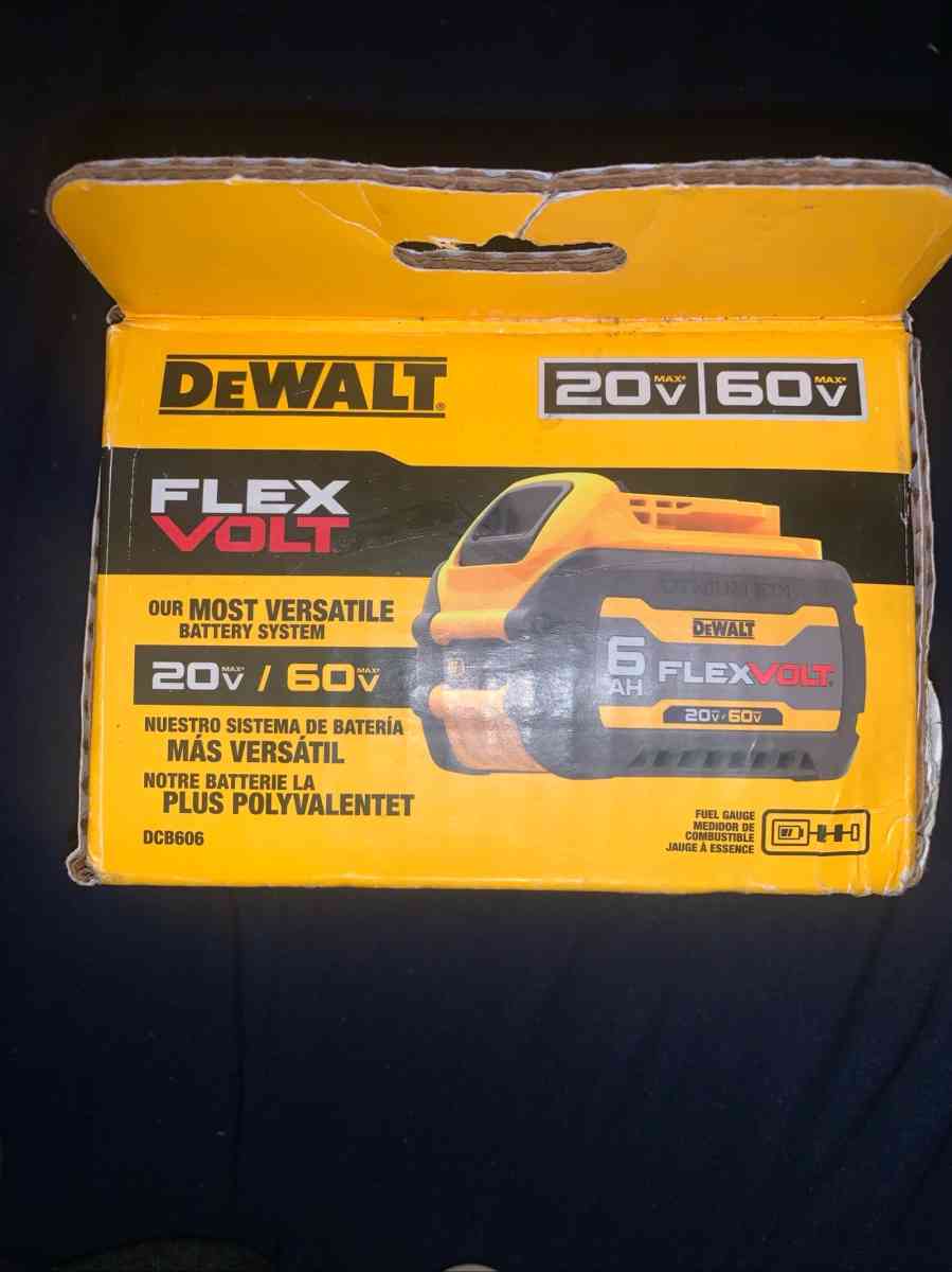 Dewalt DCB606 20V 60V Flex Volt 6AH Battery