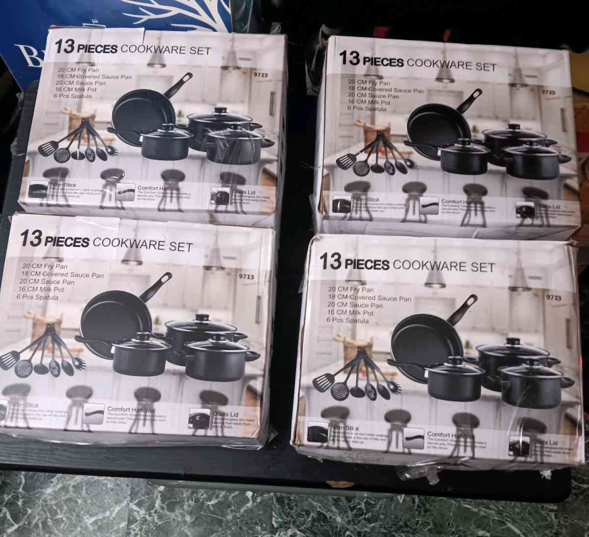 13PC SMALL COOKWEAR SET WITH UTENSILS