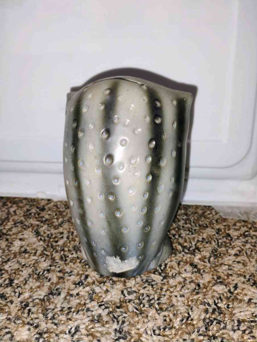 vintage Lefton brand ceramic Barn owl coin bank 1960s1970s