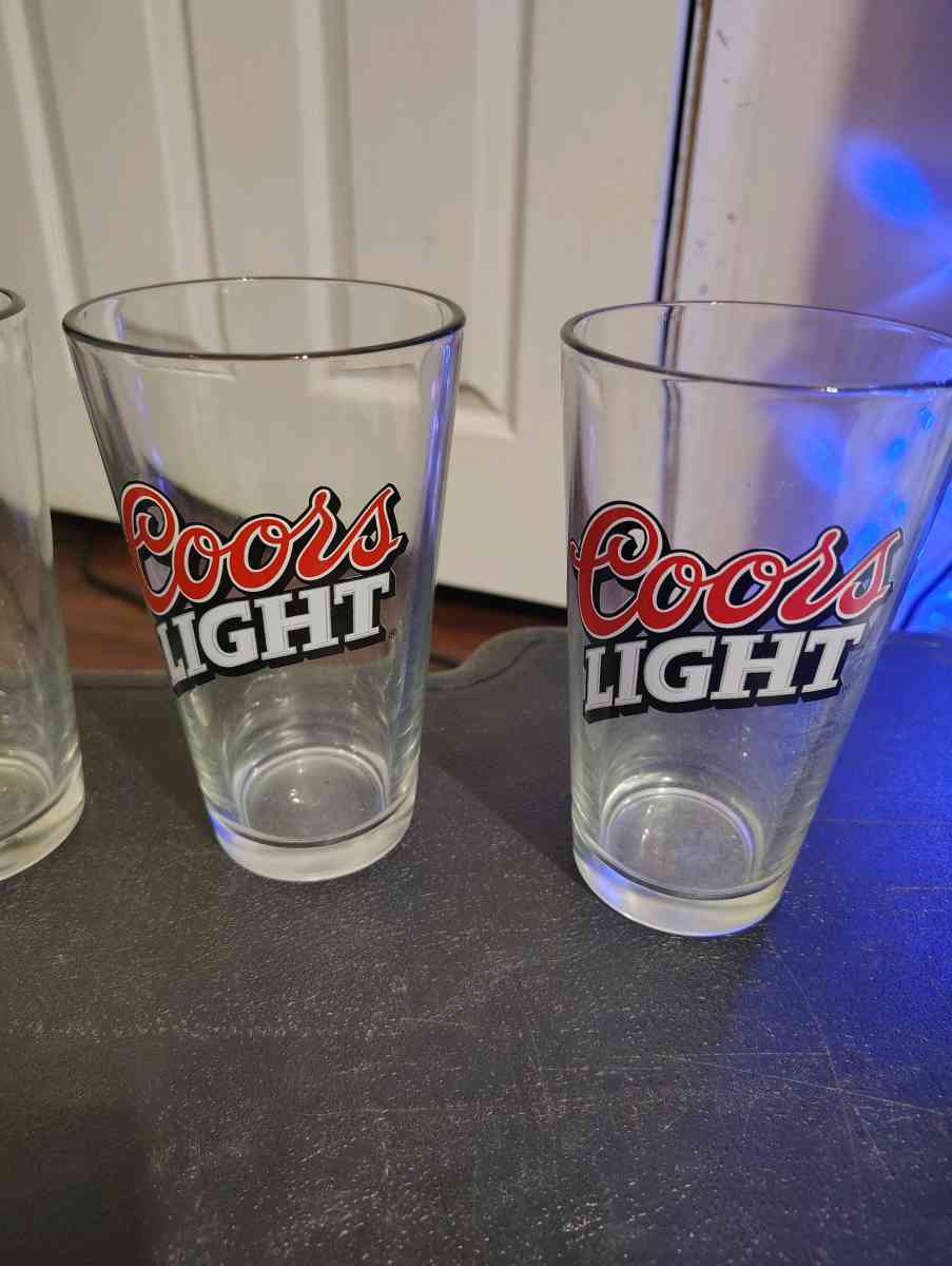 Set of 4 Coors Light Glasses