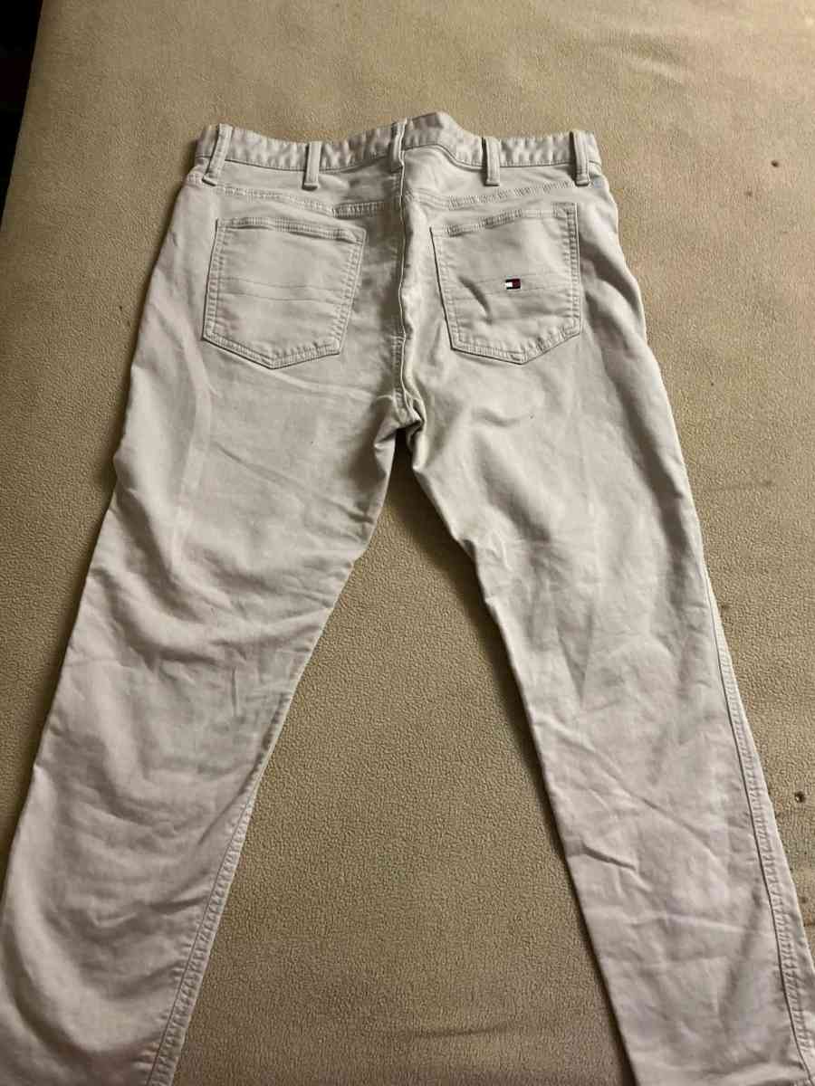Mens white 36 30 Tommy Hilfiger Jeans Pants