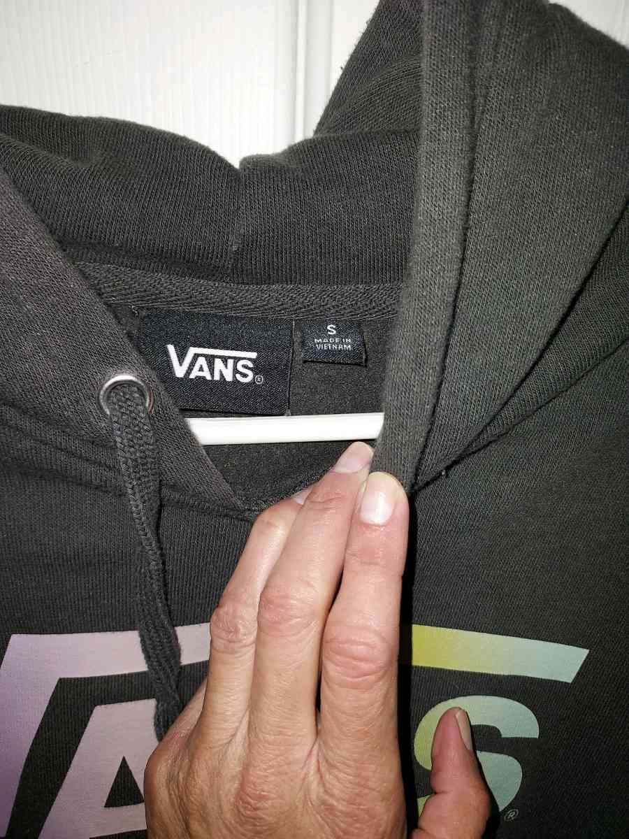 Vans Charcoal Hoodie with Multicolor Logo