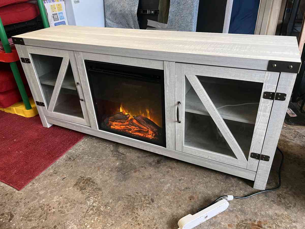 TV stand fire place