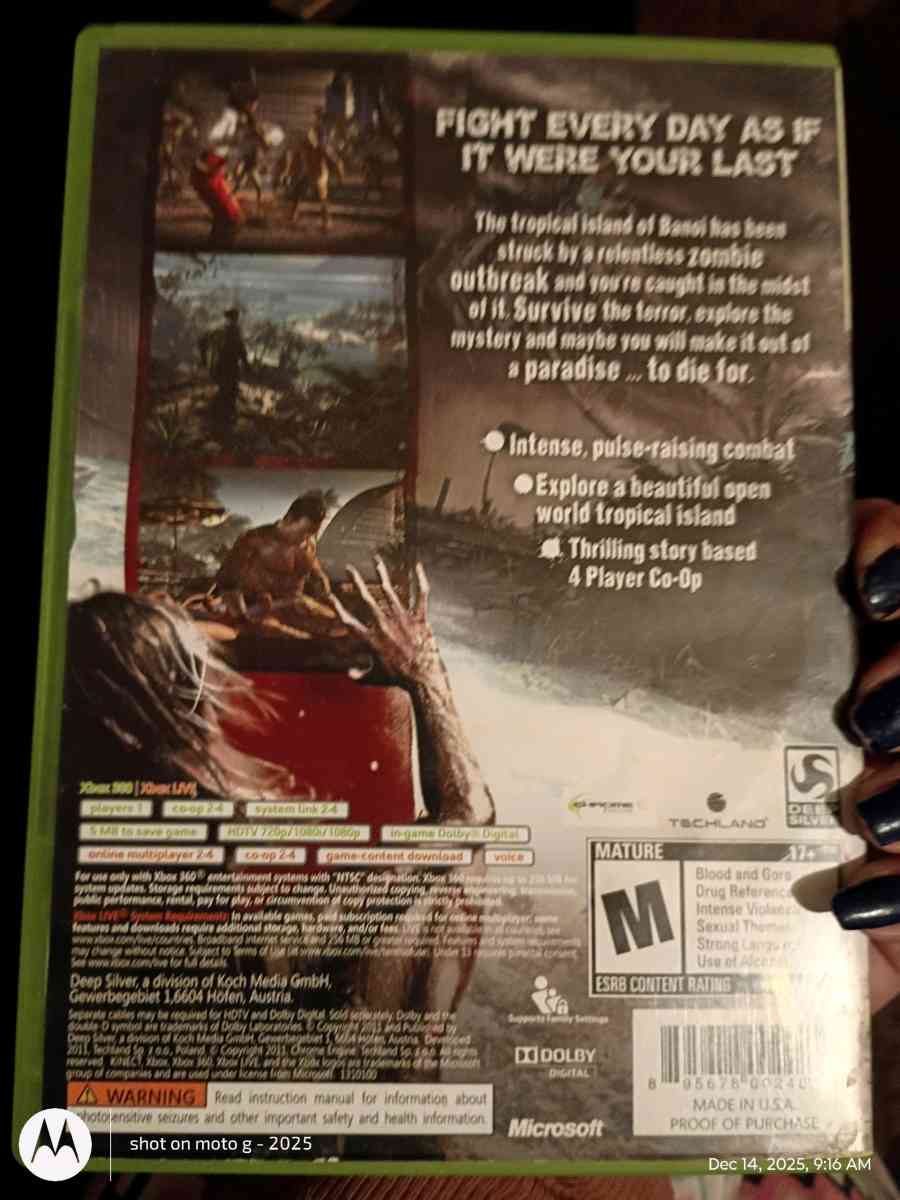 Xbox 360 Game Dead Island