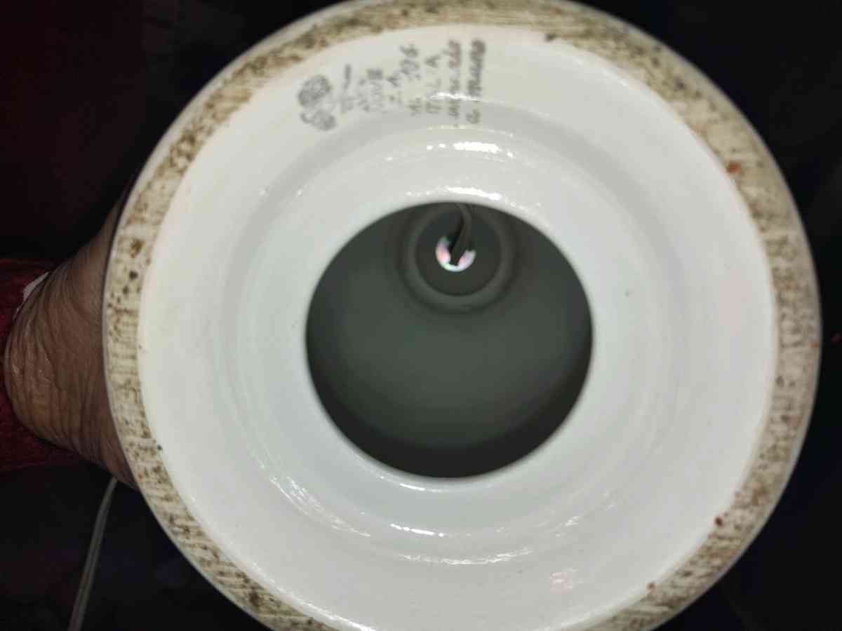 Italian hand painted table lamp