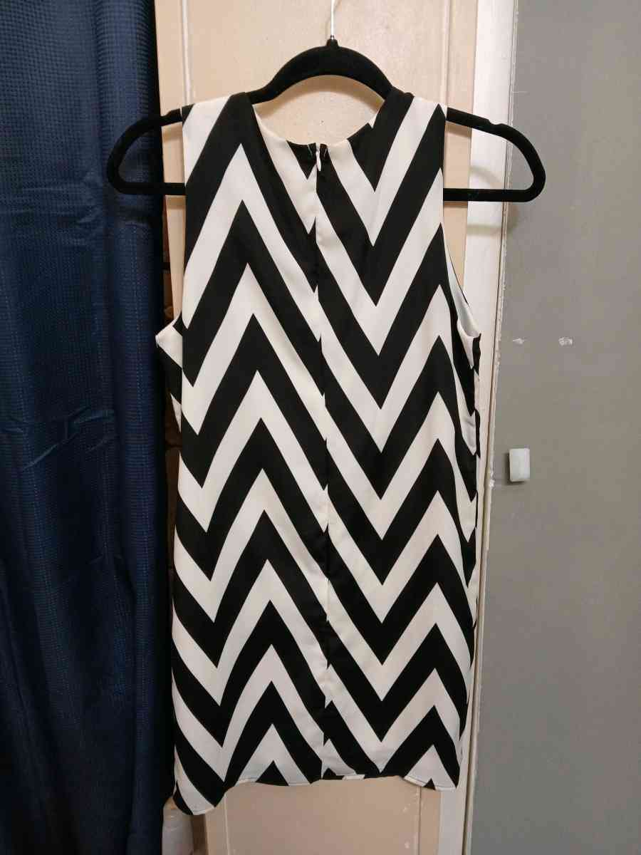 Everly Black and White Dress
