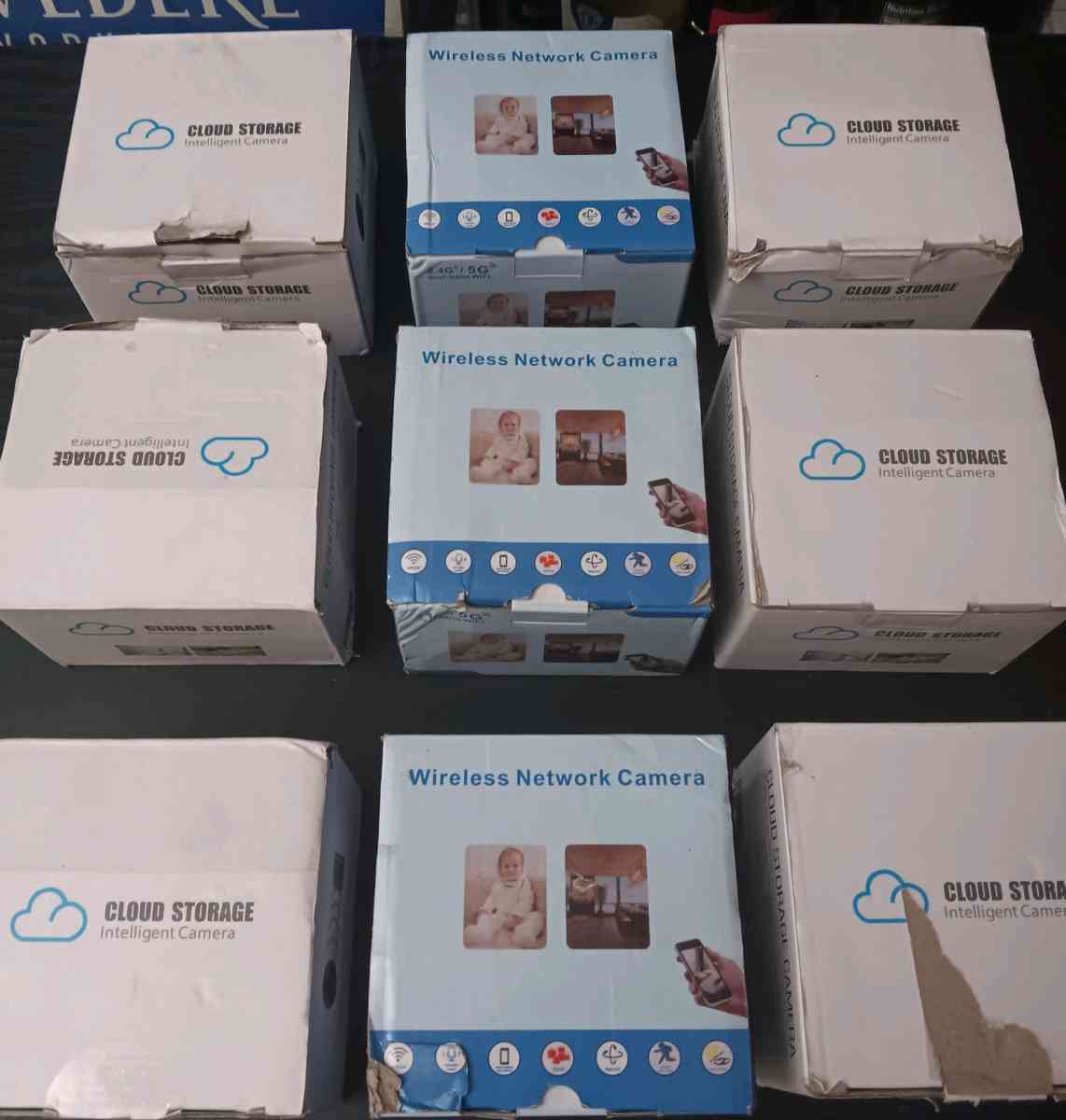 WIRELESS NETWORK ROTATIONAL SECURITY CAMERAS