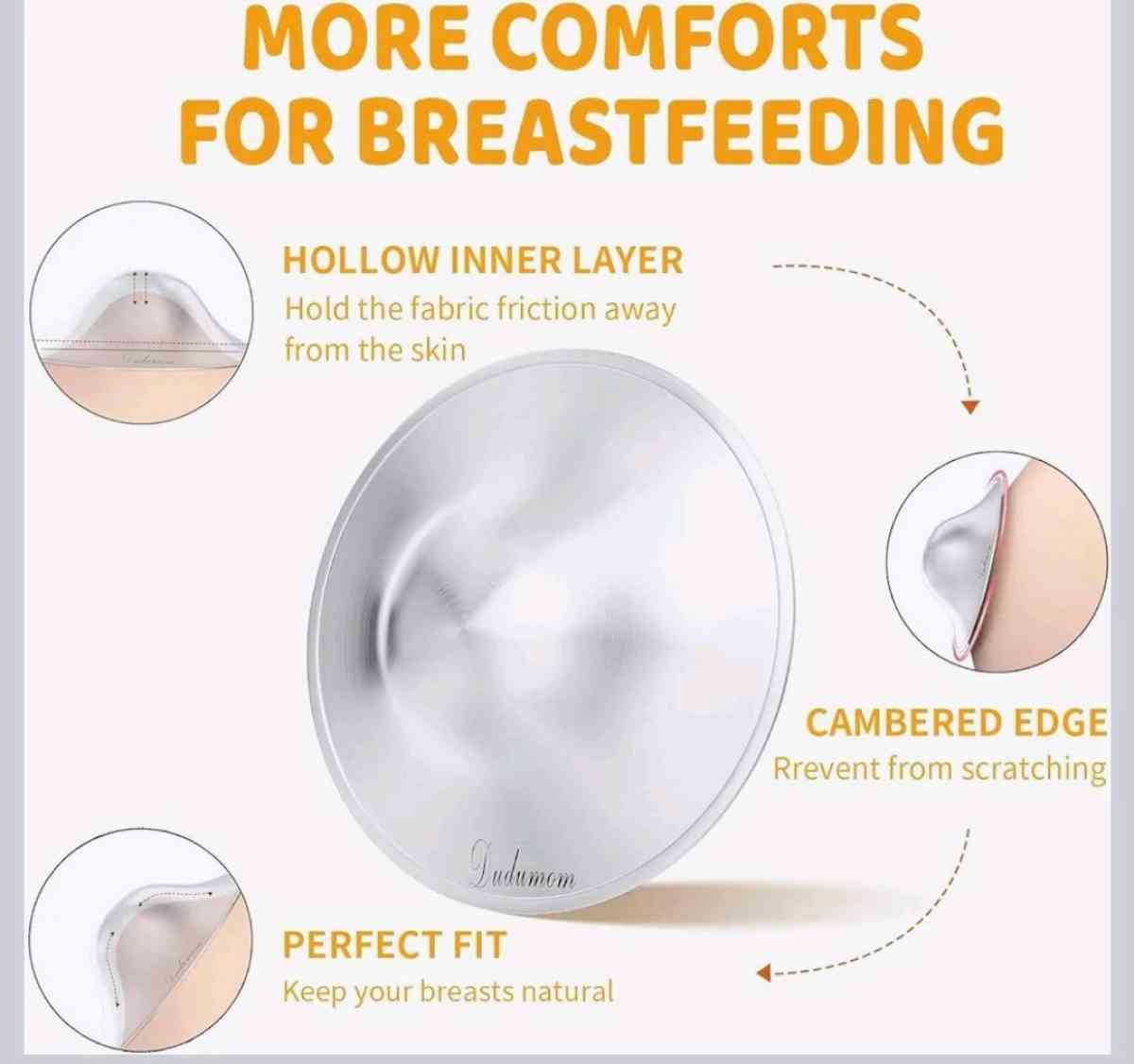 tazas de lactancia de plata