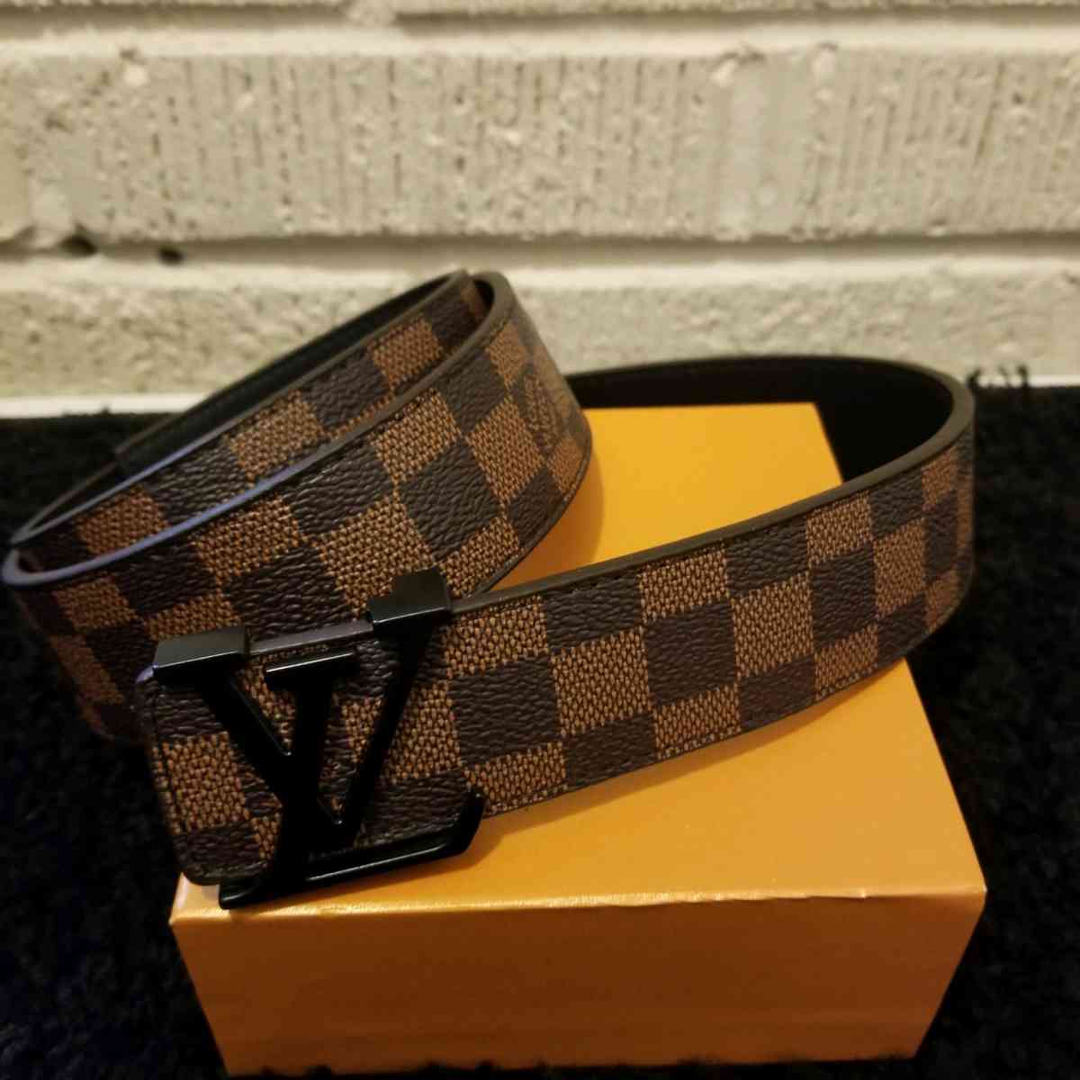 LV Designer Belt Brown