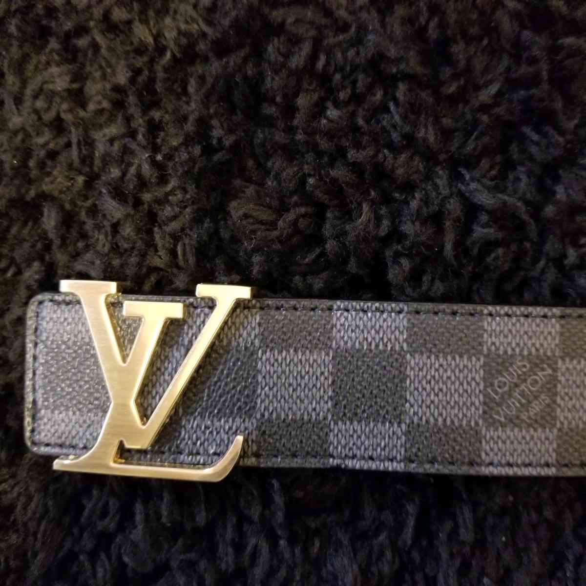 Designer LV Belt Black