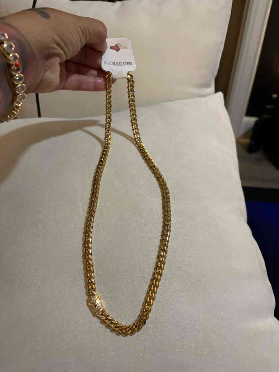 Cuban link stainless steel 24 largo 8mm