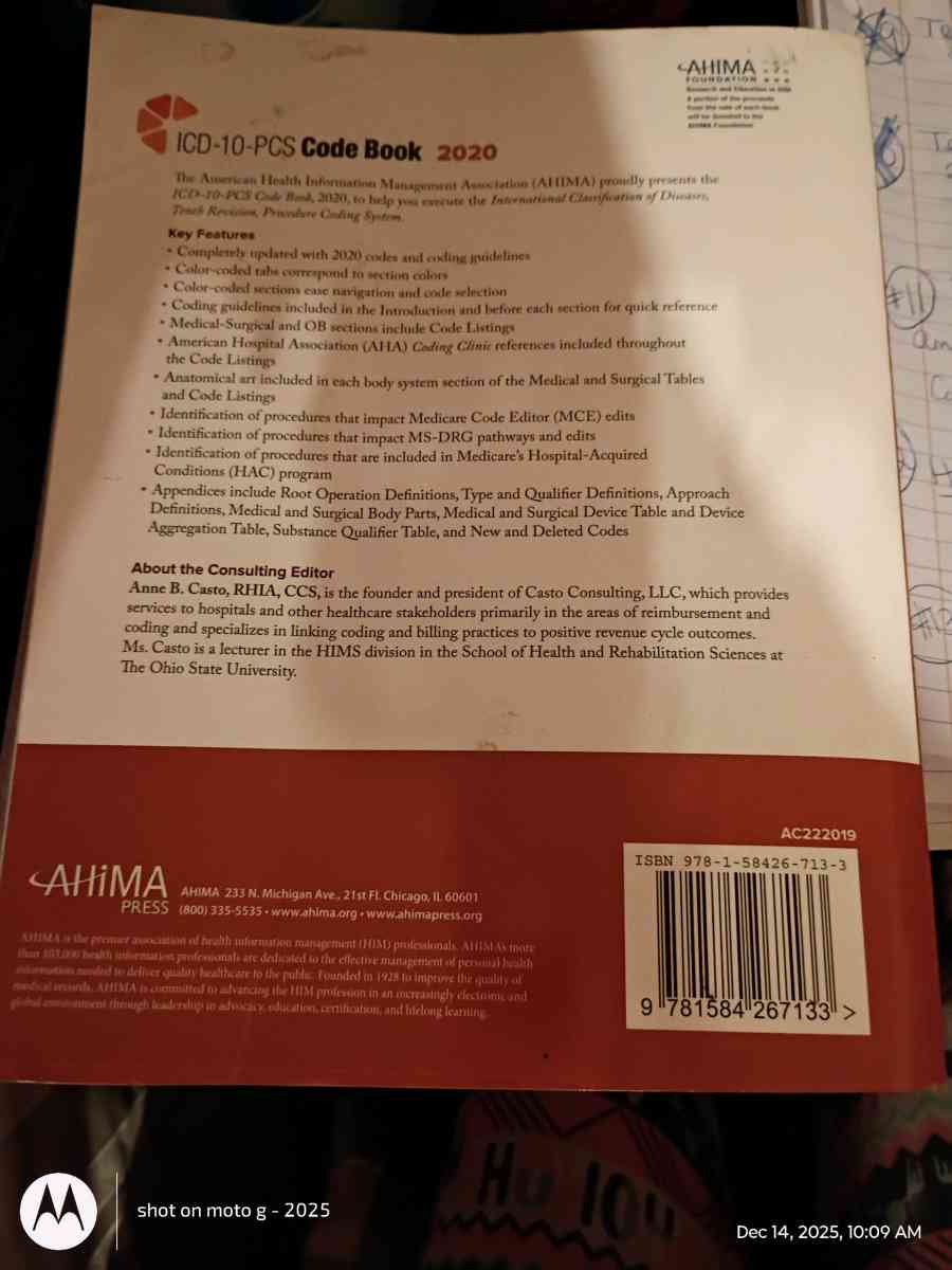 ICD 10 PCS Code Book 2020