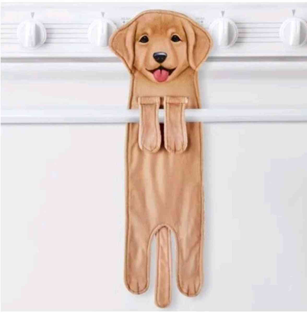 Hanging Dog Kitchen Towel