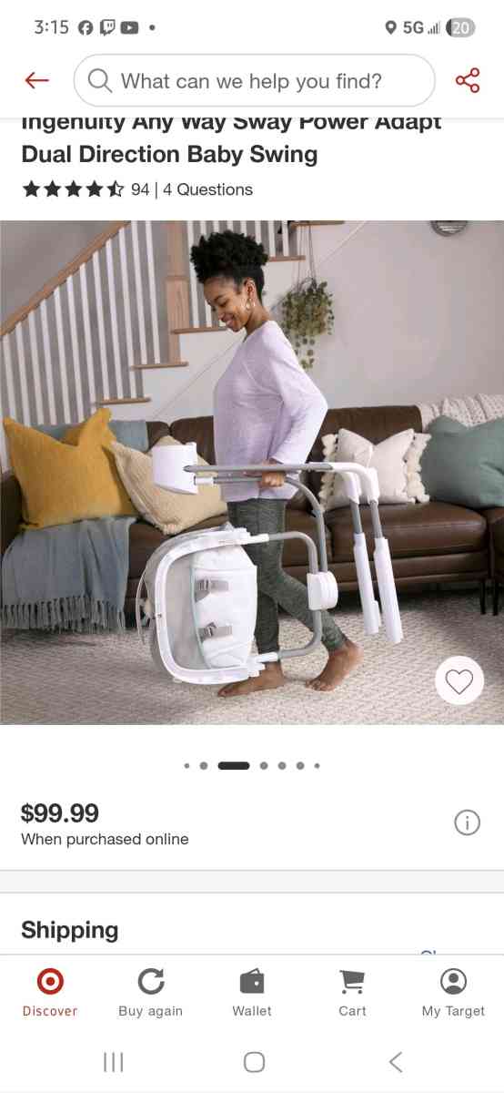 Ingenuity Baby Swing