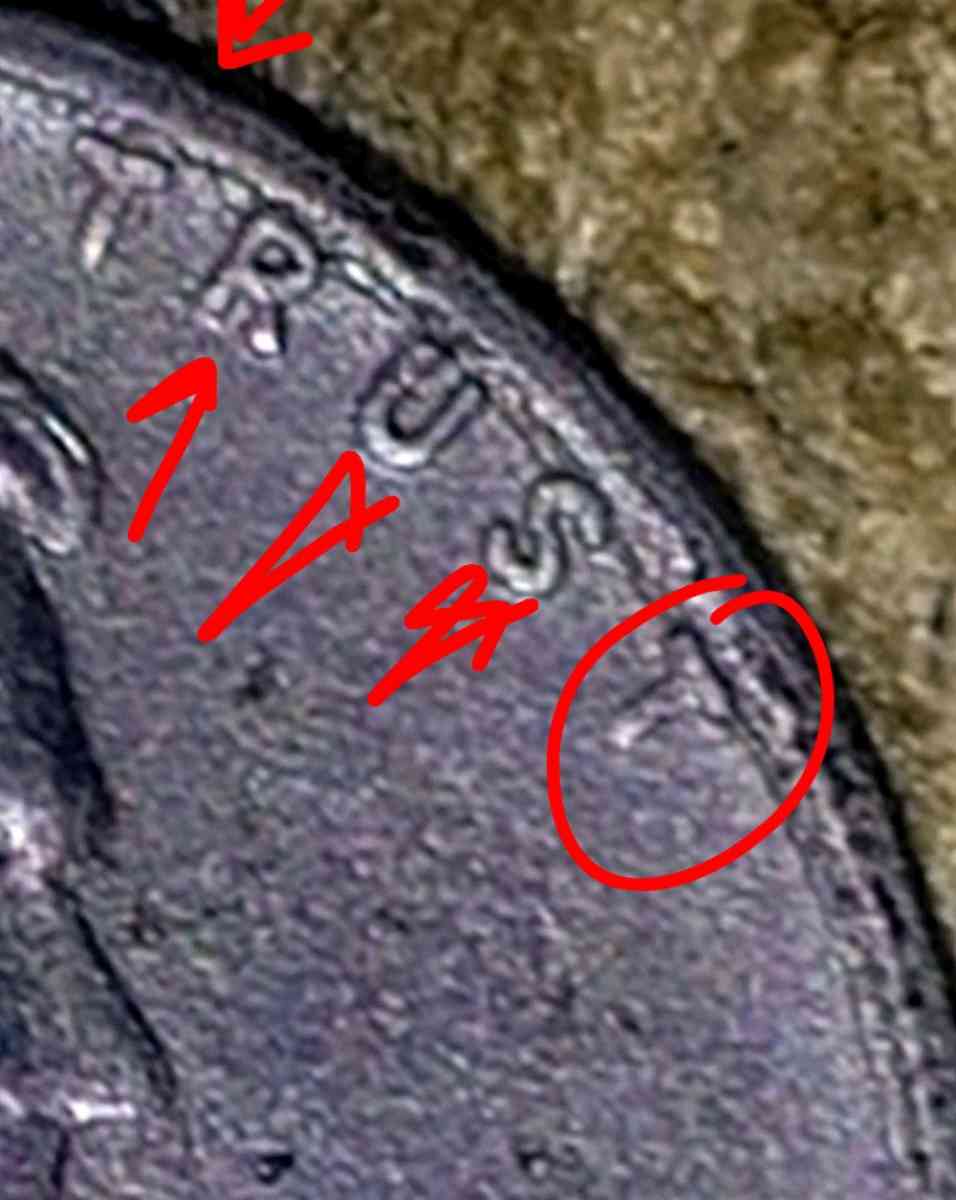 1943 Steel Penny S mint ERROR COIN GHOST 4 ON DATE MINT MARK