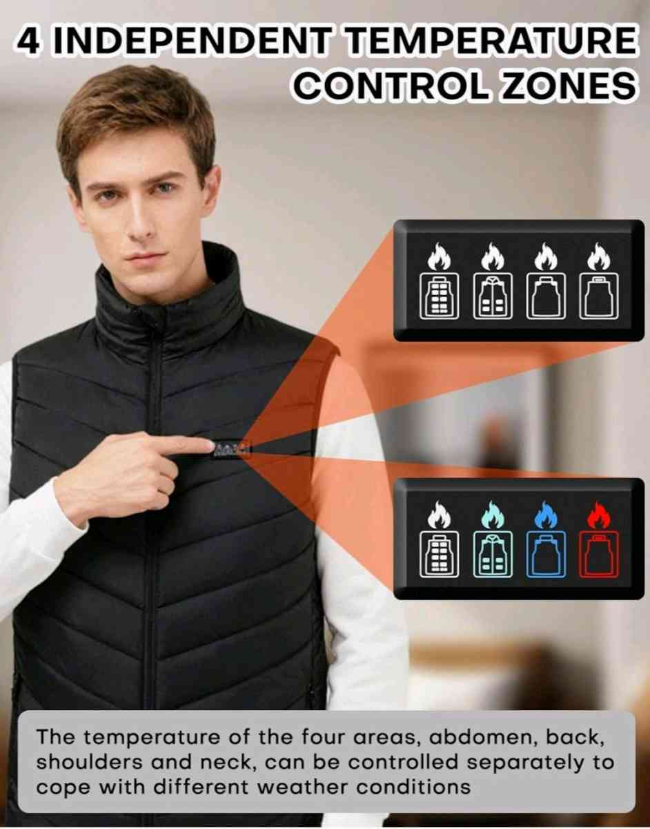 chaleco termico de hombre