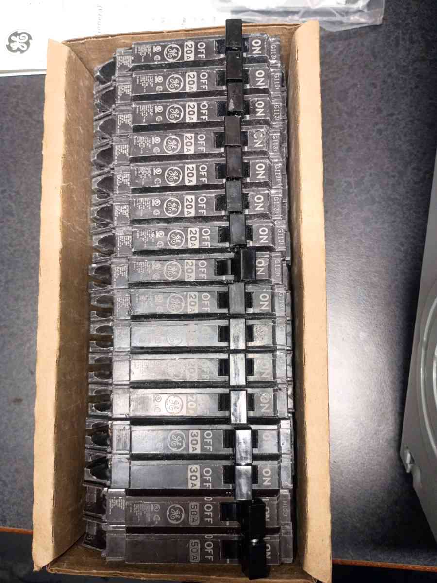 breaker panel and breakers