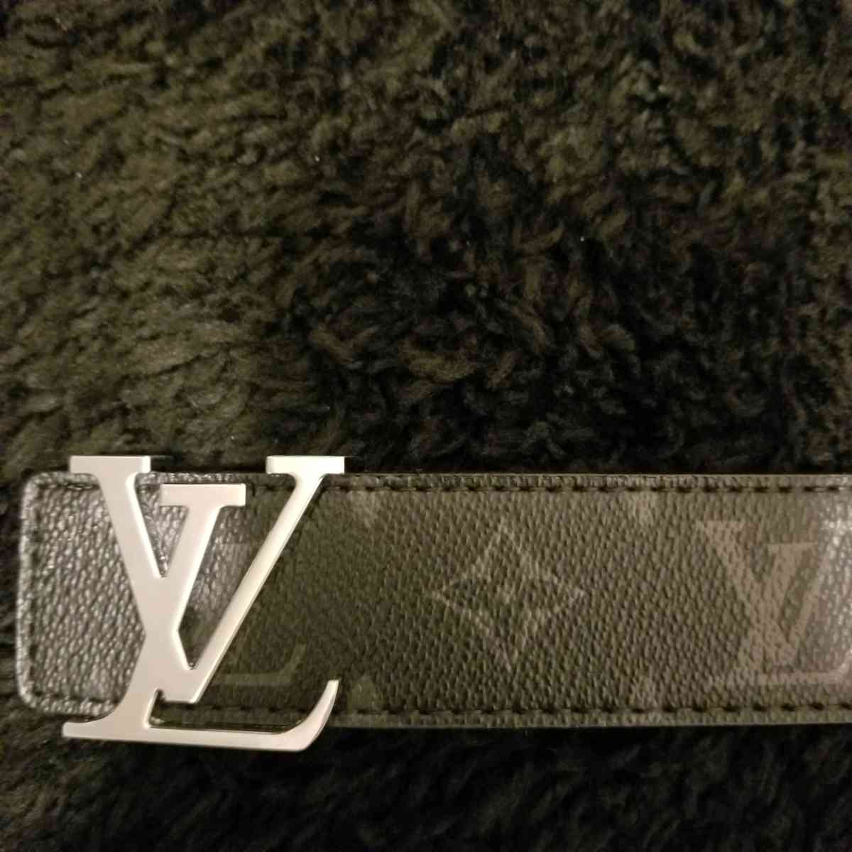 LV Belt with Silver Buckle